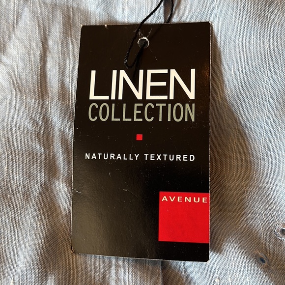 AVENUE Size 14/16 Eyelet CutOut Embroidered Button-front Linen Top  $69 NEW - Picture 11 of 13